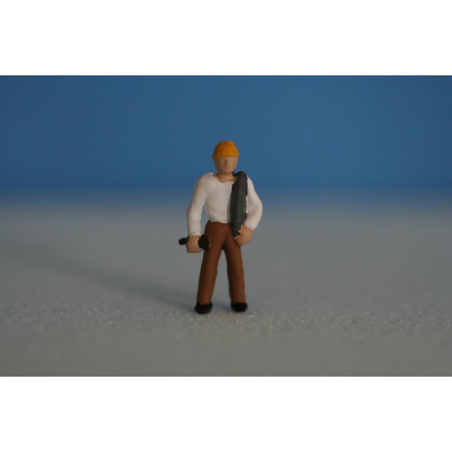 推奨 代引可 HO人形作業員3 ワイヤーを肩にかける人 16番 1 80 87人形 フィギュアジオラマに 作業員 塗装済み ネコポス可 bahacode.com bahacode.com