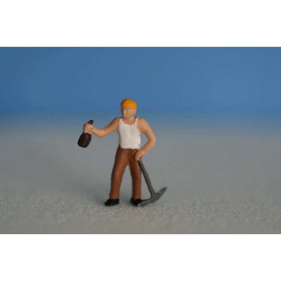 HO人形作業員5 ツルハシを持つ人 16番 1/80 1/87人形 フィギュア