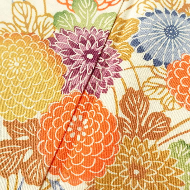 着物 小紋 袷 古典柄 しつけ糸付き 未使用品