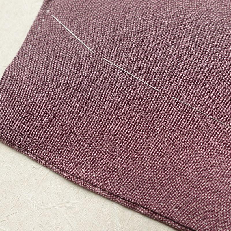 中古 付け下げ 鮫小紋 矢田昇作 伝統工芸士伊勢錐彫士 良品 縮緬 正絹