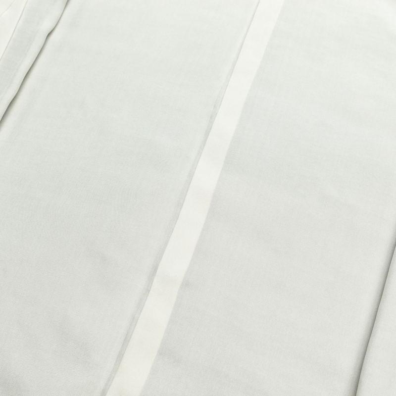 中古 付け下げ 良品 紬地 しつけ糸付き 正絹 花柄 袷仕立て 身丈149cm 裄丈64cm 紬生地 附下 着物 グレー_17