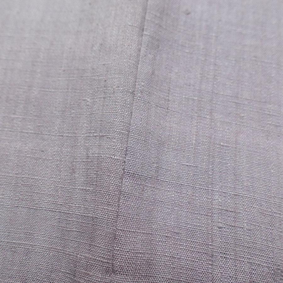 中古 付け下げ スワトウ刺繍 紬地 正絹 古典柄 袷仕立て 身丈164cm 裄丈65.5cm 紫・藤色 |  | 13