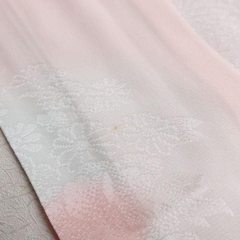 中古 振袖 長襦袢セット 良品 金駒刺繍 正絹 古典柄 蝶 金彩 袷仕立て