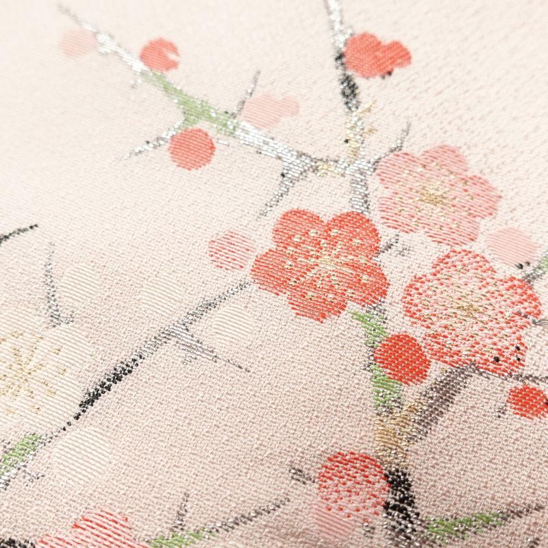 中古 色留袖 美品 箔扇琳派図 丹後ちりめん しつけ糸付き 箔 金糸 刺繍 