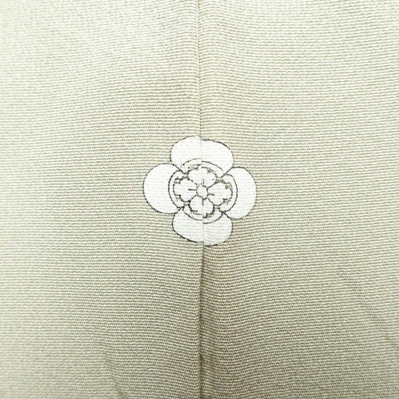 中古 色留袖 松尾光琳 木賊鷺 落款入り 一つ紋付き 縮緬 正絹 古典柄