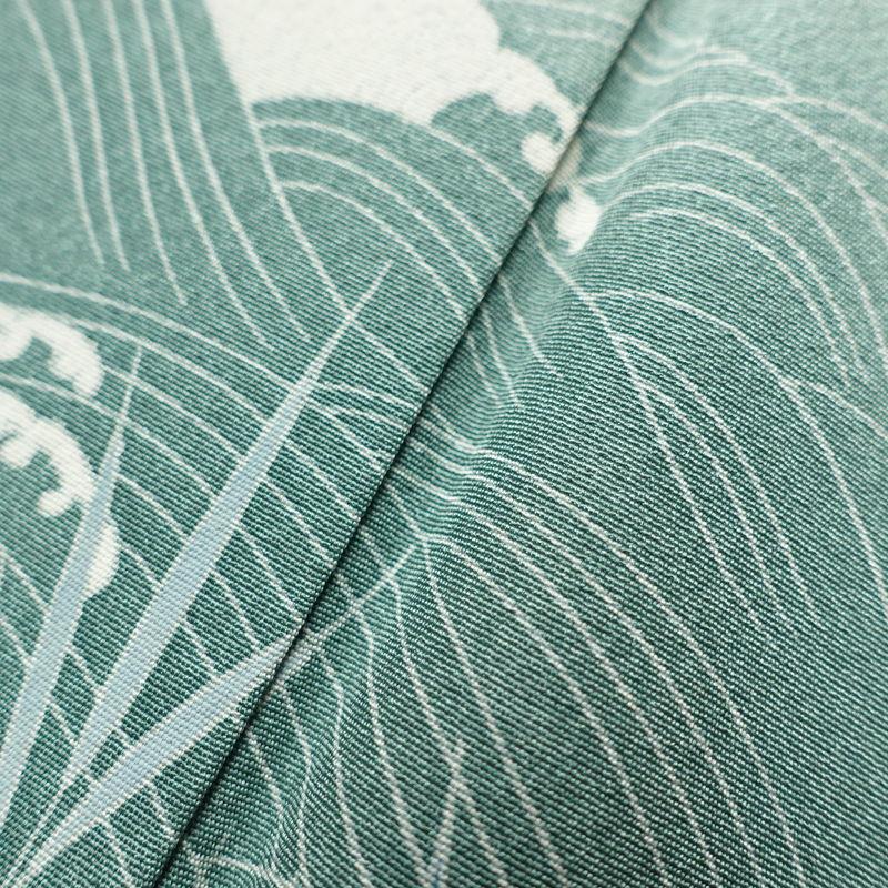 中古 色留袖 五つ紋付き 比翼付き 縮緬 正絹 古典柄 袷仕立て 身丈  