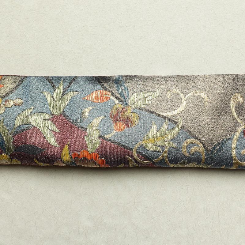 中古 袋帯 六通柄 美品 フォーマル用 正絹 木の葉・植物柄 多色使い_18