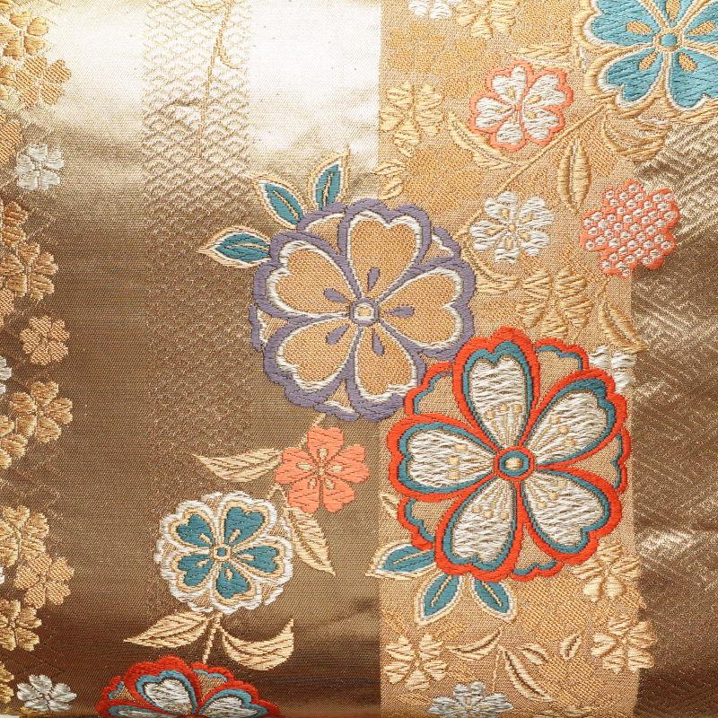 中古 袋帯 六通柄 振袖用 正絹 花柄 桜 金・銀 : 和ころも - 通販 