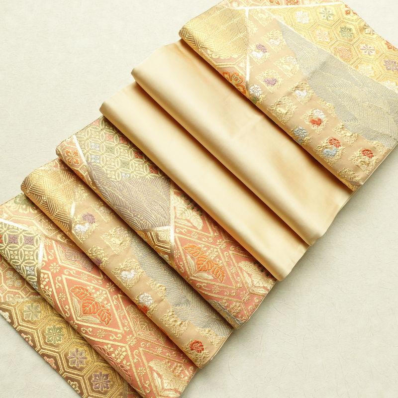 中古 袋帯 六通柄 フォーマル用 正絹 古典柄 ベージュ : 和ころも 