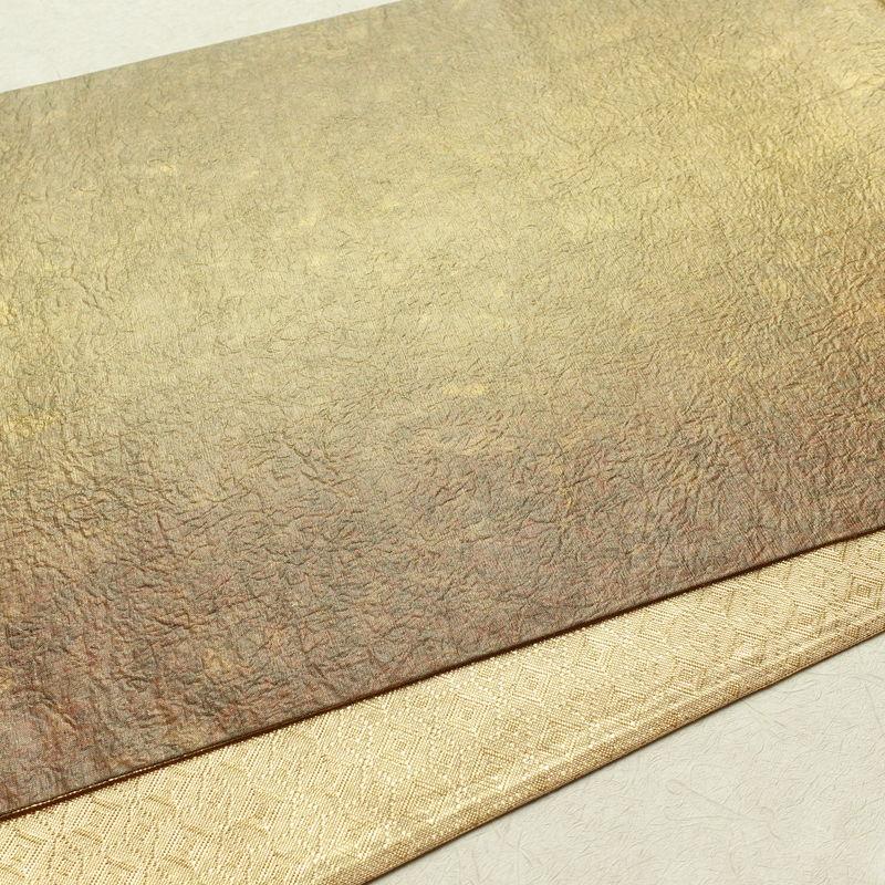 中古 袋帯 全通柄 良品 フォーマル用 正絹 その他の柄 黄・黄土色_11