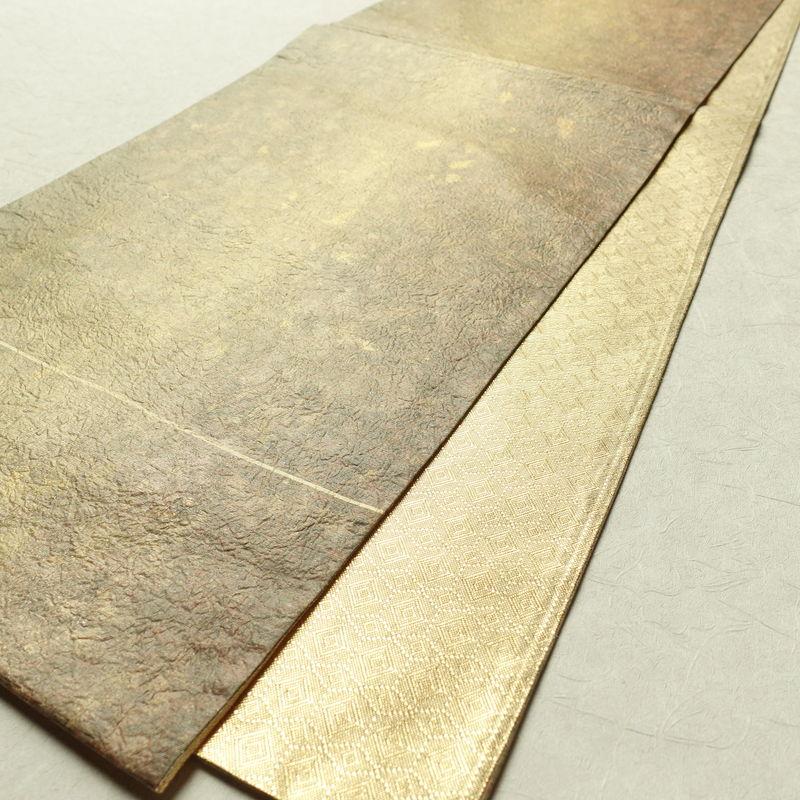 中古 袋帯 全通柄 良品 フォーマル用 正絹 その他の柄 黄・黄土色_8