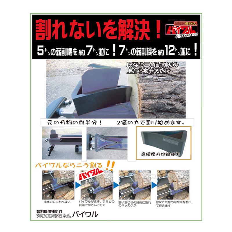 薪割機 WB1560 専用 補助刃 バイワル 小サイズ 和光商事株式会社 |  | 01