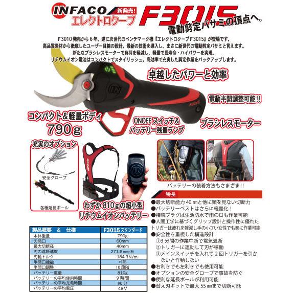 Infaco 電動剪定バサミ F3015 本体 剪定バサミ 剪定 ハサミ Infaco 電動剪定バサミ F3015 本体 剪定バサミ 剪定 ハサミ