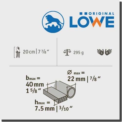 LOWE 1105 オリジナル ライオン ハサミ 鋏 建築 木工 電工 工業用 万能鋏 アンビル カッター（ブレード長40mm） |  | 03