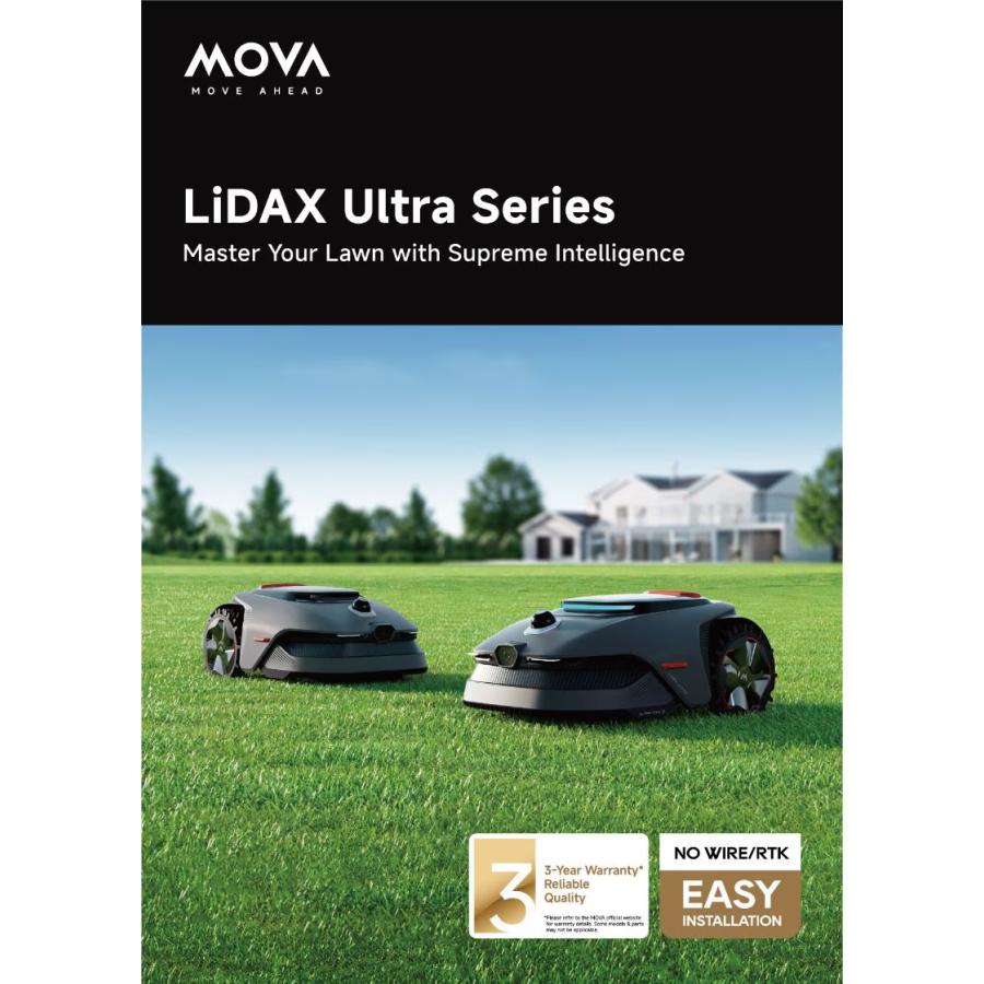 最先端の完全自律ロボット芝刈り機「MOVA LiDAX Ultra1000」LiDAR