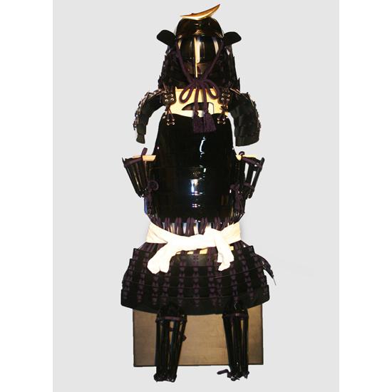 プラスチック等身大甲冑　プラ甲冑「武甲」　十二間筋兜　完成品（黒）コスプレにも最適の画像