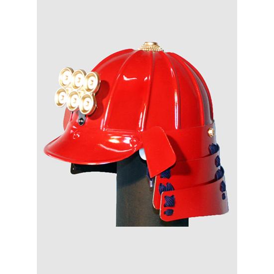 プラスチック等身大稚児甲冑 プラ甲冑「武甲」 十二間筋兜 完成品（赤