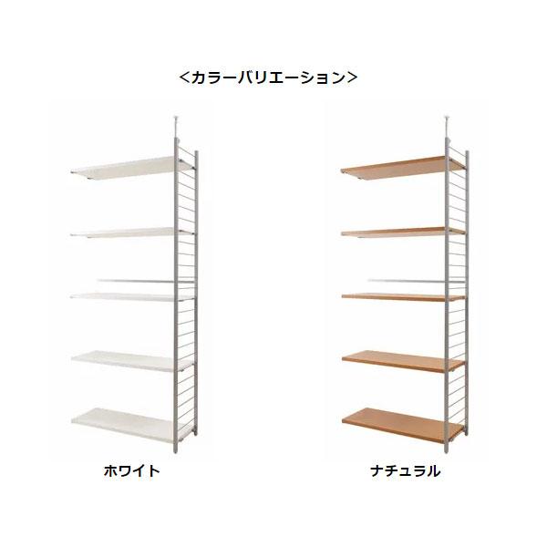 オープンラック 突っ張り式 収納ラック シェルフ 幅88cm 連結 背板無し 間仕切り スチールラック 日本製 NJ-0200/NJ-0201｜waku-furni｜03