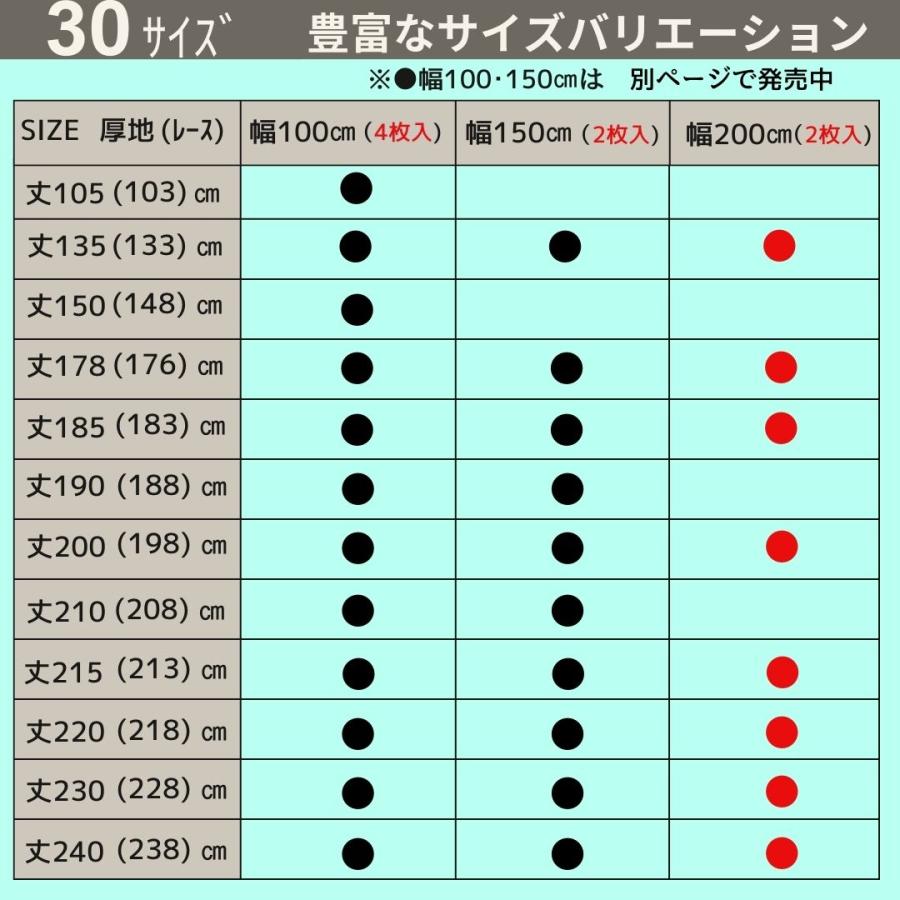 ＼ポイント５倍／即納 幅200cm 2枚 セットカーテン 防炎 遮光 厚地 カーテン レース 省エネ 断熱 遮熱 丈135 178 185 200 215 220 230 240 階段 熱中症 暑さ指数_4