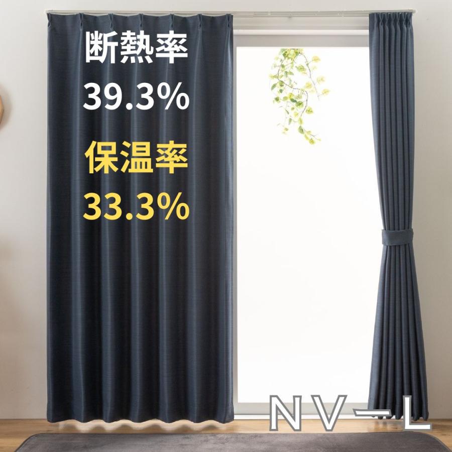 3％オフ／省エネ 即納 幅100cm 花粉 4枚 セット カーテン 遮光 厚地