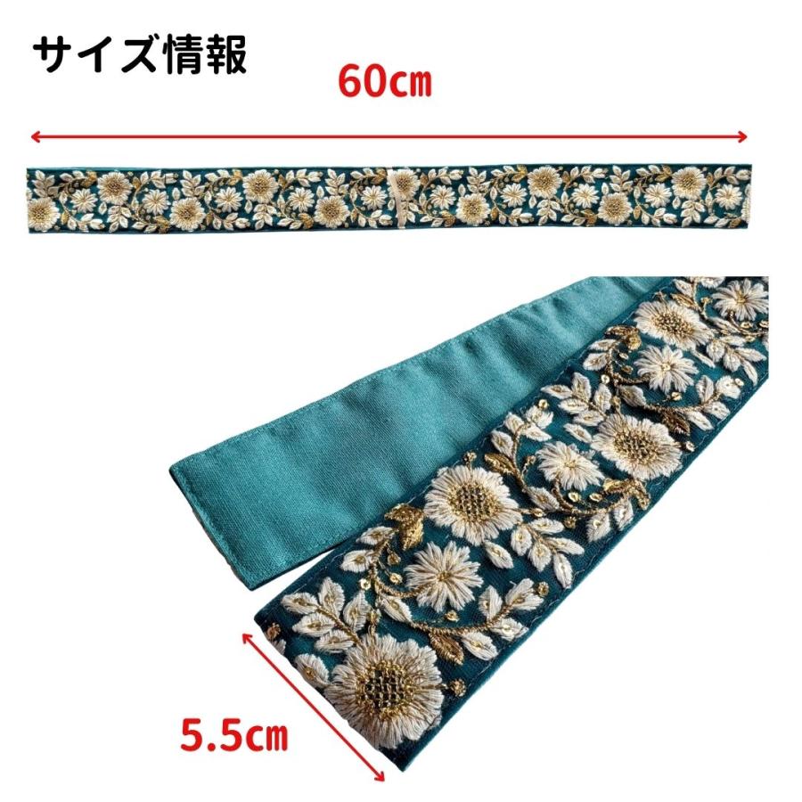 3％オフ／インド刺繍 カーテン タッセル 完成品 1本 単品 職人 手仕事