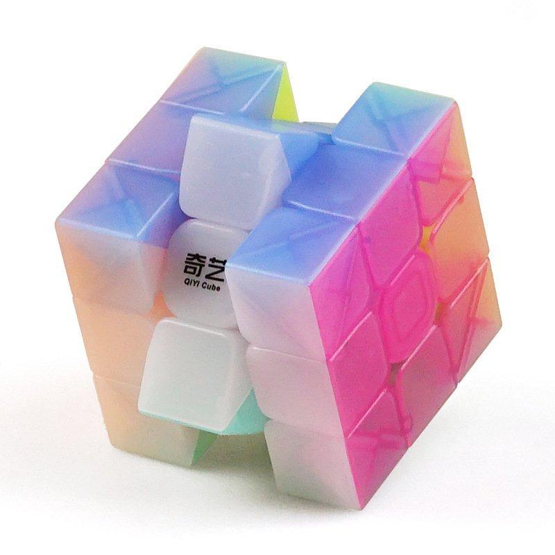 日本語説明書付き 安心の保証付き 正規輸入品 QiYi Warrior W Jelly Cube Edition 3x3x3 ステッカーレス