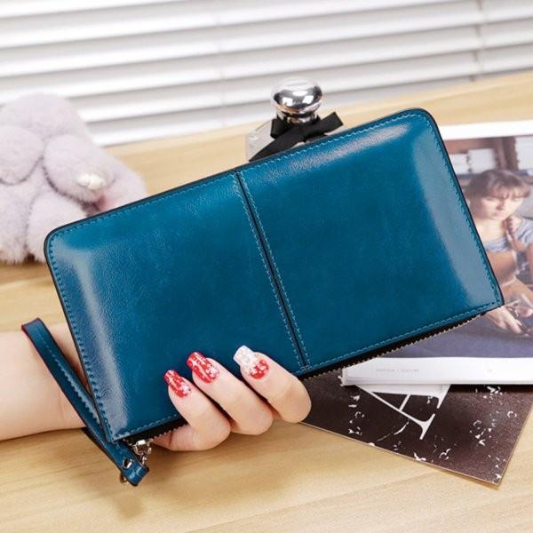 財布 通帳ケース 長財布 ポーチ レディース おしゃれ 革 大容量 カード