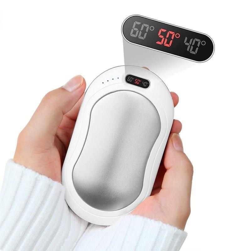 充電式カイロ USBカイロ モバイルバッテリー 電子カイロ ハンドウォーマー 1台4役 寒さ対策  温度調節 マッサージ機能 液晶温度数字表示 防寒 | ブランド登録なし | 04