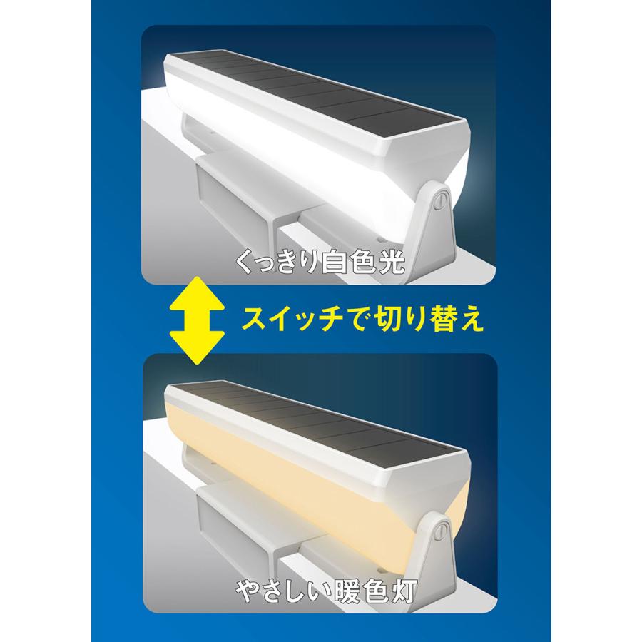 新商品 ムサシ 明かりセンサー付ソーラー外壁・フェンスライト