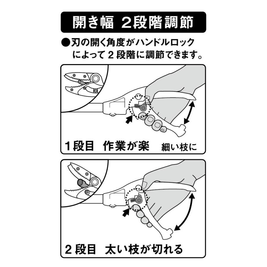 高枝切りバサミ 高枝切鋏 ムサシ スマートカット62cm 367 高枝切りばさみ 剪定ばさみ 高枝切り 軽量｜wakui-shop｜04