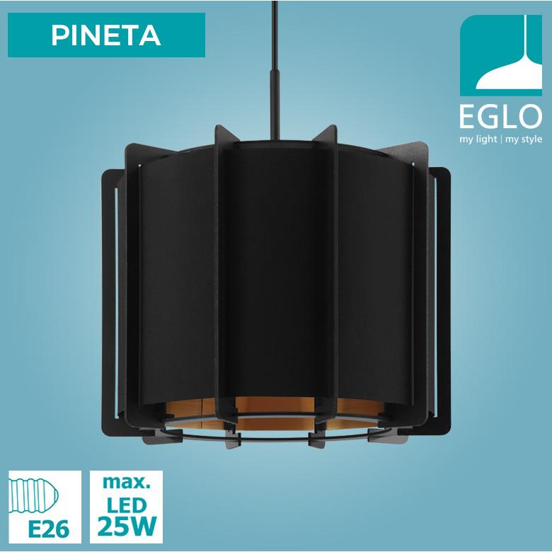 LEDペンダントライト EGLO PINETA 33cm ブラック 204263J リビング