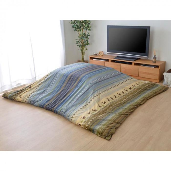 こたつ布団カバー 長方形 ファスナータイプ ギャッベ柄 約215 325cm グリーン コタツ 暖房 冬 あったか 足元 おしゃれ インテリア コモライフ A B ワクイショップ 通販 Yahoo ショッピング