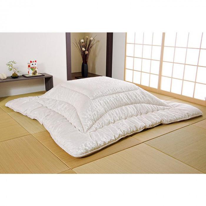 最新のスタイル コモライフ こたつ掛け布団 日本製 A B ワクイショップ シルバー ジャガード 家具 インテリア インテリア あったか おしゃれ 冬 ジャガード 足元 約5 285cm 寒さ対策 長方形 コタツ 長方形 暖房 こたつ掛け布団 上掛け