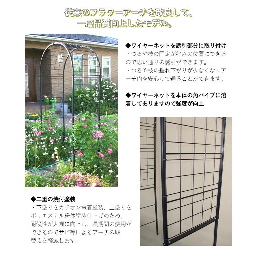 値下げ幅 フラワーアーチクレメントα（アルファ） No.280 GREENGARDEN ガーデンアーチ ローズアーチ ガーデニング用品 園芸用品 緑 花 ガーデンファニチャー 小林金物