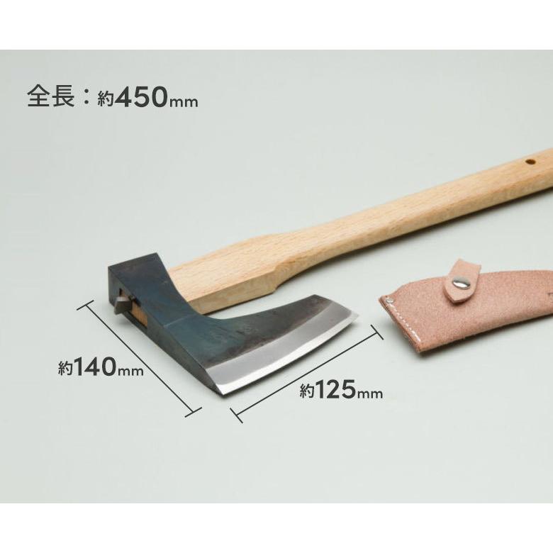 斧 鉈 割込仮枠鉞750g 白樫450mm おの オノ まさかり マサカリ なた
