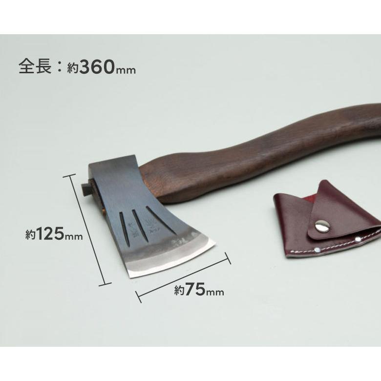 斧 鉈 割込アックス450g 焼曲柄 ボタン360mm おの オノ まさかり 