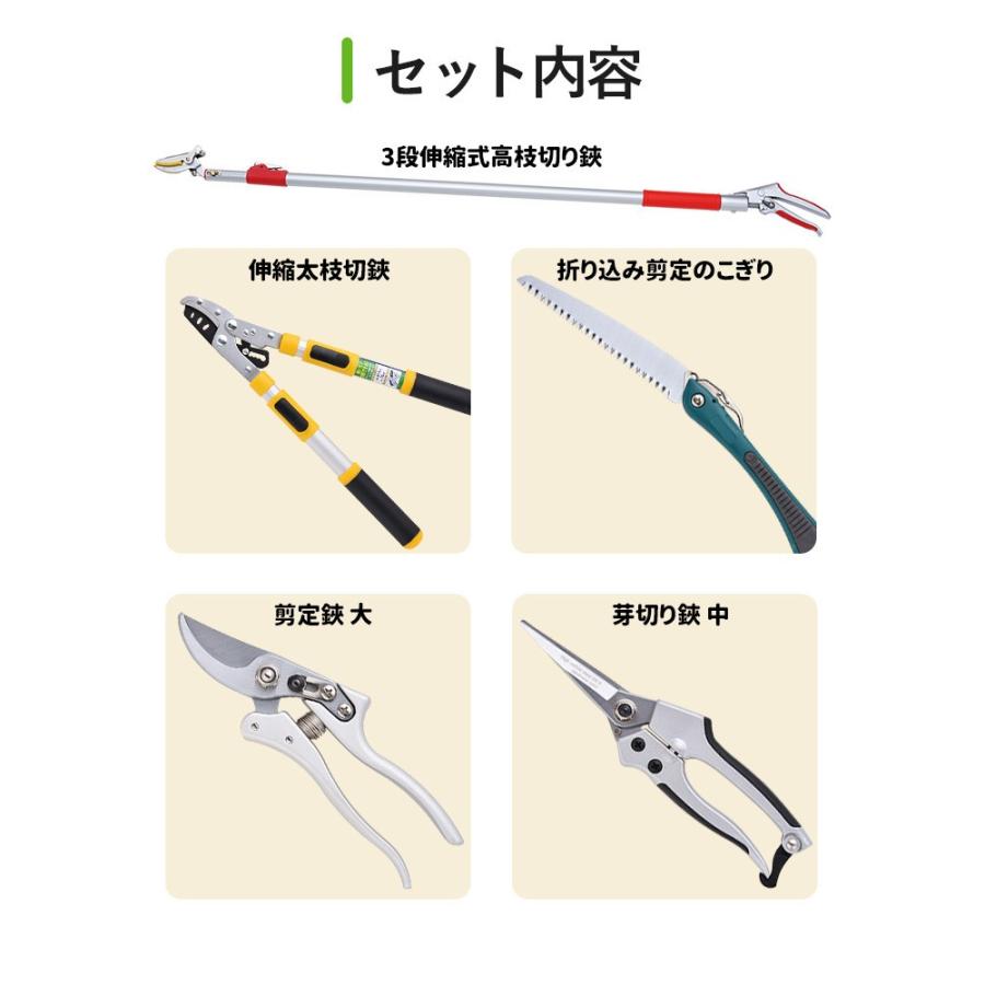 レディース園芸5点セット 高枝切鋏 伸縮太枝切鋏 剪定鋏 のこぎり ノコギリ 剪定ばさみ ガーデニング 園芸 高枝切りばさみ R3 Tk 1 4 7 9 ワクイショップ 通販 Yahoo ショッピング