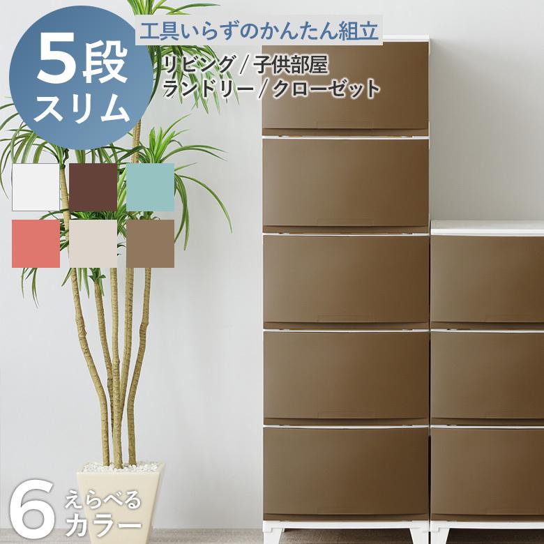 衣類収納 ルームスシェード 5段 スリム RSD-S345 衣類収納ケース 衣類
