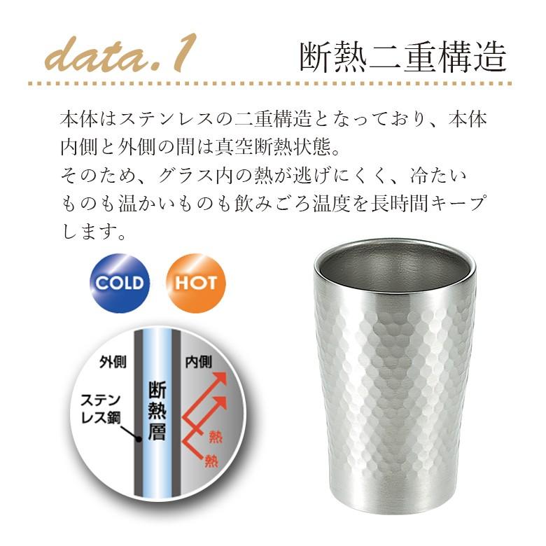 断熱二重構造 ステンレス タンブラー 颯 280ml SOH-150 保温 保冷