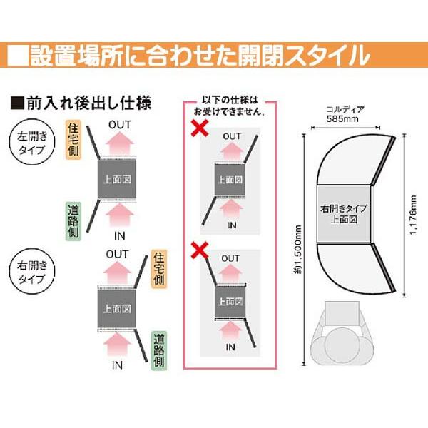 宅内設置個所まで搬入 宅配ポスト コルディア80 ポスト有り 前入れ後ろ出し 壁面埋込タイプ