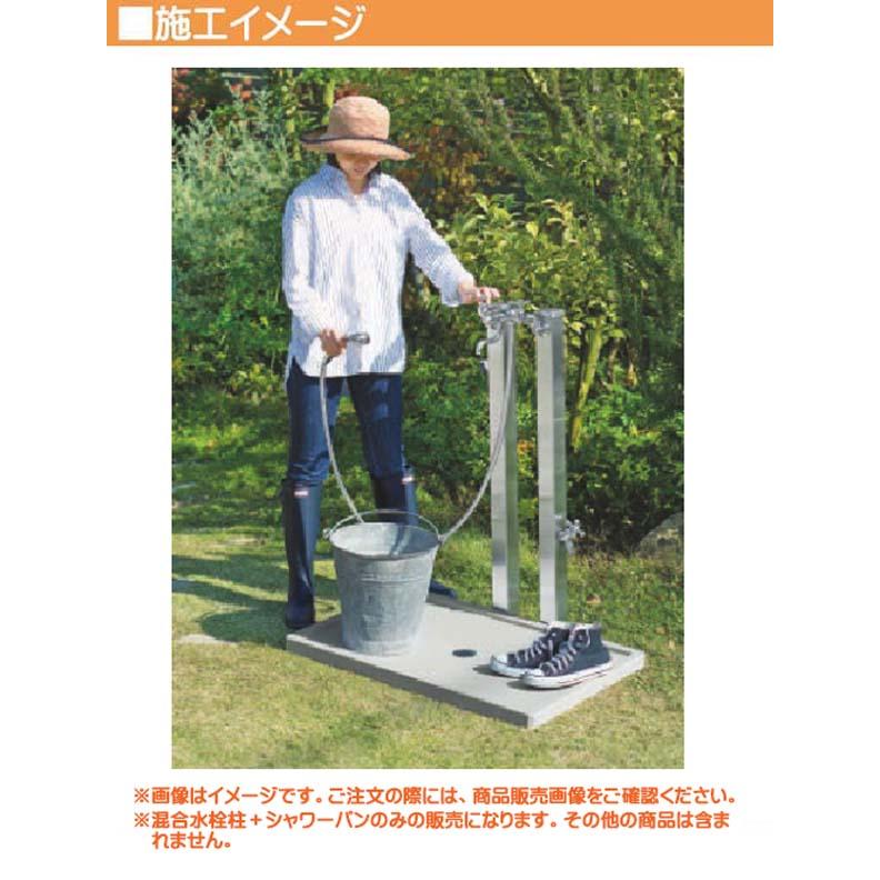 立栓柱 ウォータービュー ナルル混合栓セット 蛇口2個+ 立栓柱 ウォータービュー ナルル混合栓セット 蛇口2個+