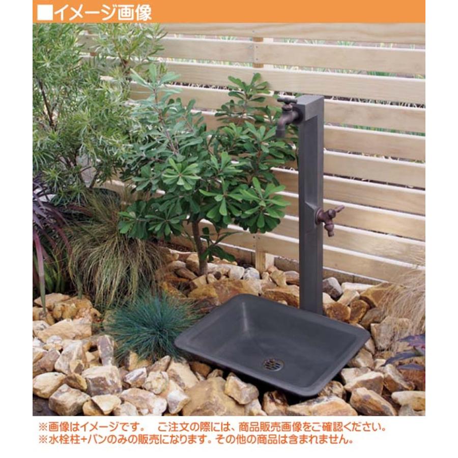 立水栓セット 立水栓セット BEVEL ベベル 蛇口2個＋ガーデンパンセット
