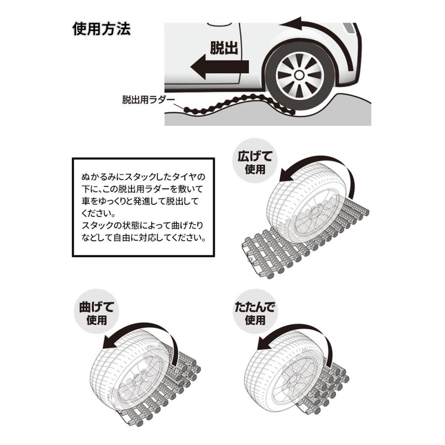 雪道脱出！スタックラダー（SV-6070） 緊急脱出 スタック 立ち往生