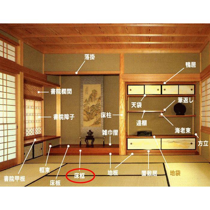 黒壇厚貼床框 1820×120×90 四角芯 床框 黒檀材 厚貼床框 銘木 和室建材