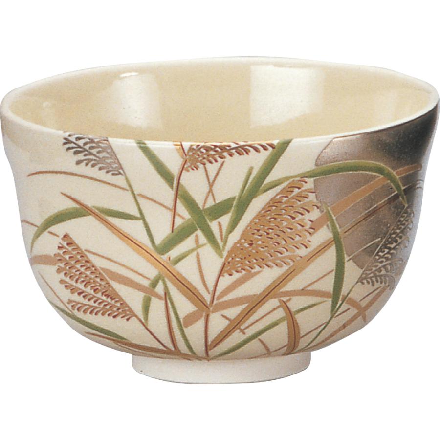 茶碗 仁清 武蔵野 宮地英香作 茶道具 茶道 秋の茶道具 萩 薄 野の風景