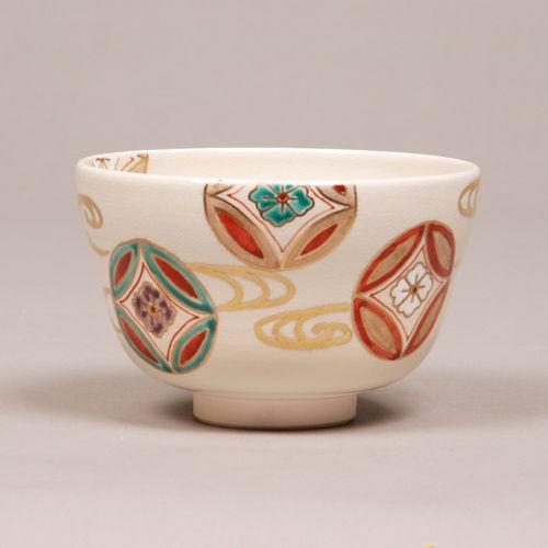 茶碗 仁清 七宝流水 中村与平作 茶道 茶道具 : 和空間ヤフーショップ