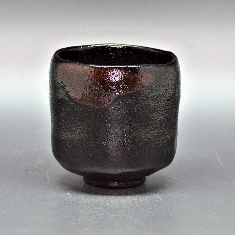 黒楽焼　筒茶碗　佐々木松楽作 筒茶碗 黒楽 松楽窯 茶道 茶道具 : 和空間ヤフーショップ - 通販