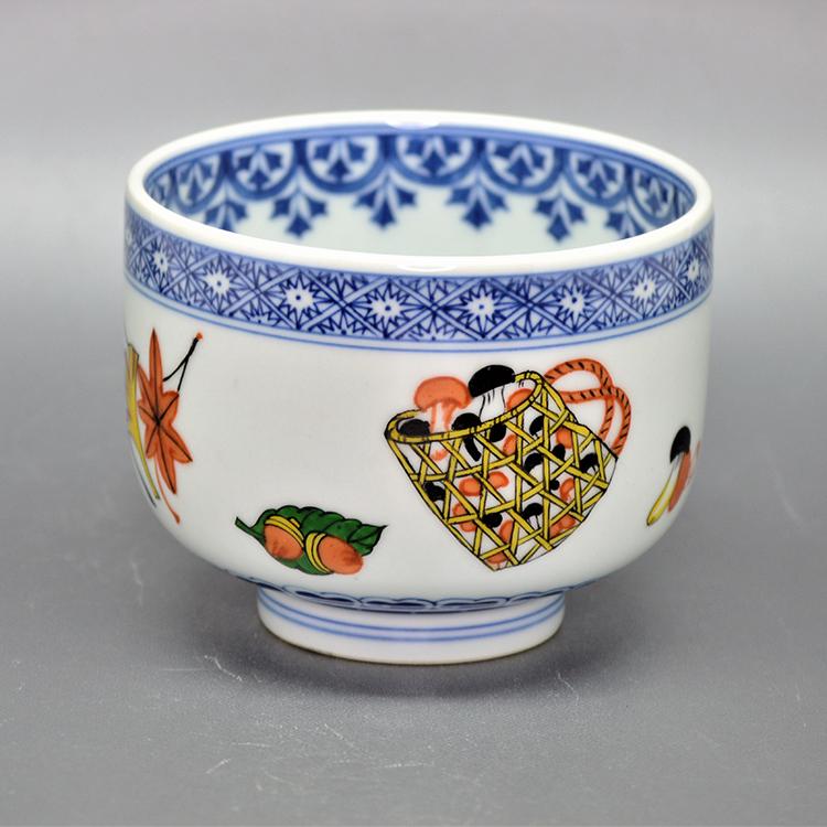 茶碗 色絵 実りの秋 景徳鎮 王懐英作 茶道 茶道具 : 和空間ヤフー