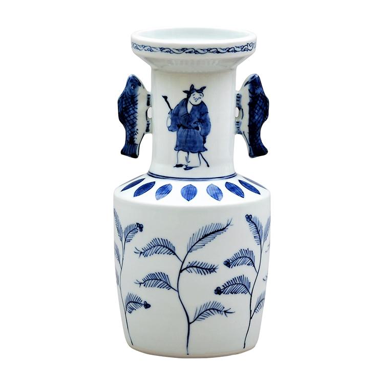 花入 染付 高砂 高野昭阿弥作 茶道具 茶道 : 和空間ヤフーショップ