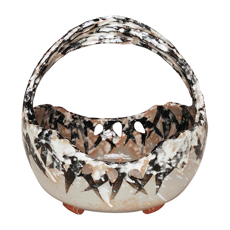 菓子鉢 菓子器 手鉢 乾山写 雪笹 大仙窯 茶道具 茶道 : 和空間ヤフー